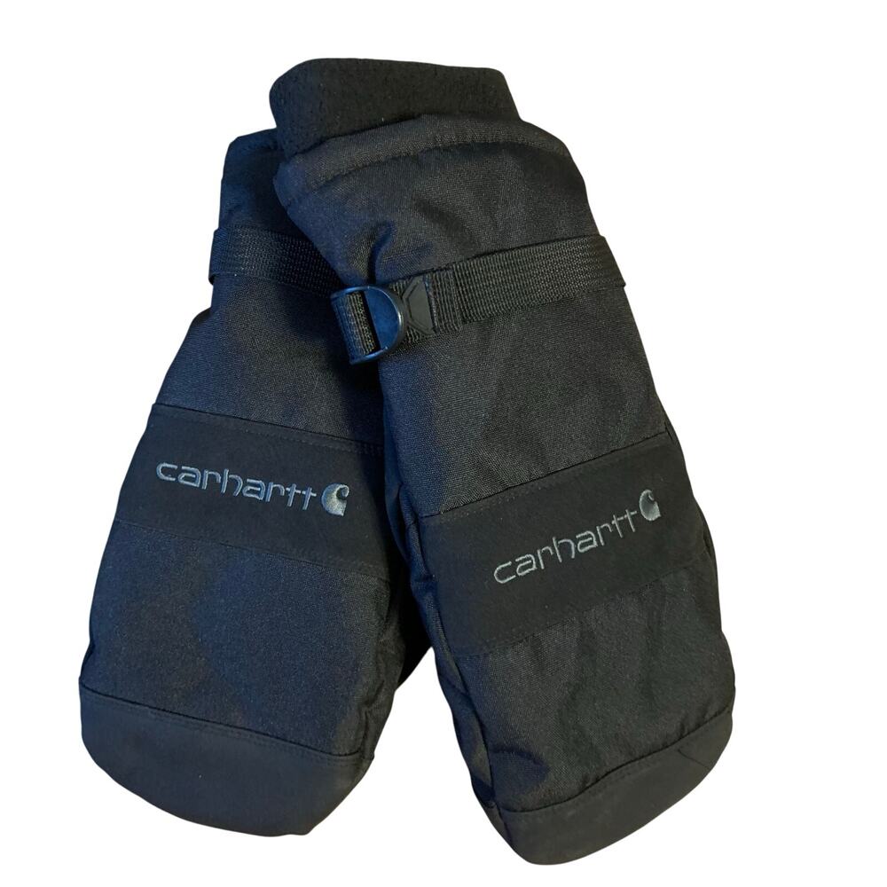Carhartt Mittens Men’s XL Black Insulated Knit Cuff Waterproof Work